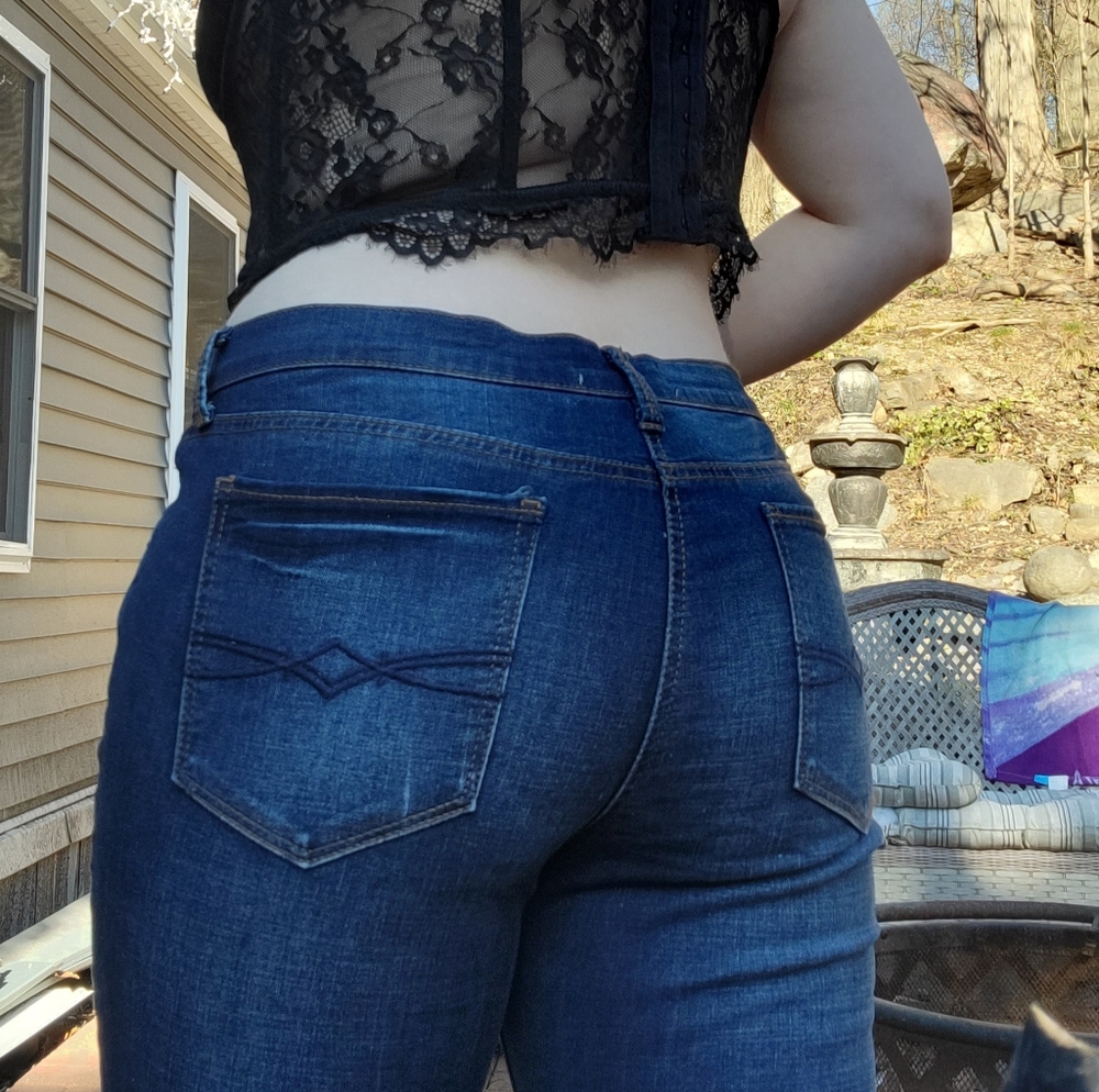 Dark Blue Ripped Mudd Jeans - Picture 3 of 6